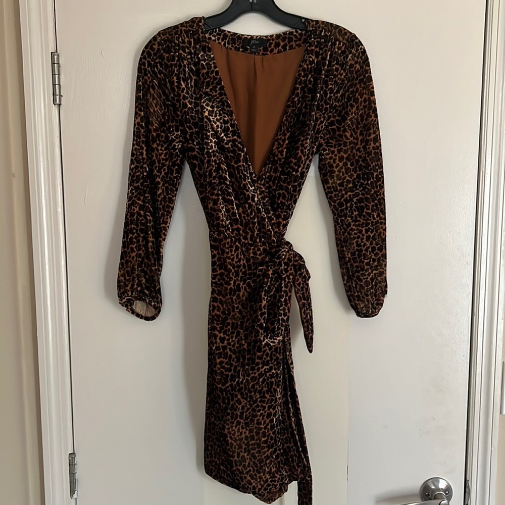 Cheetah Velvet dress